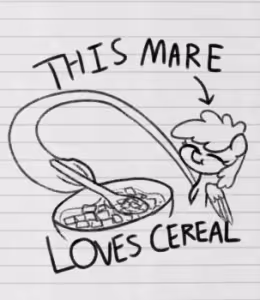 Mare Fair cereal box art