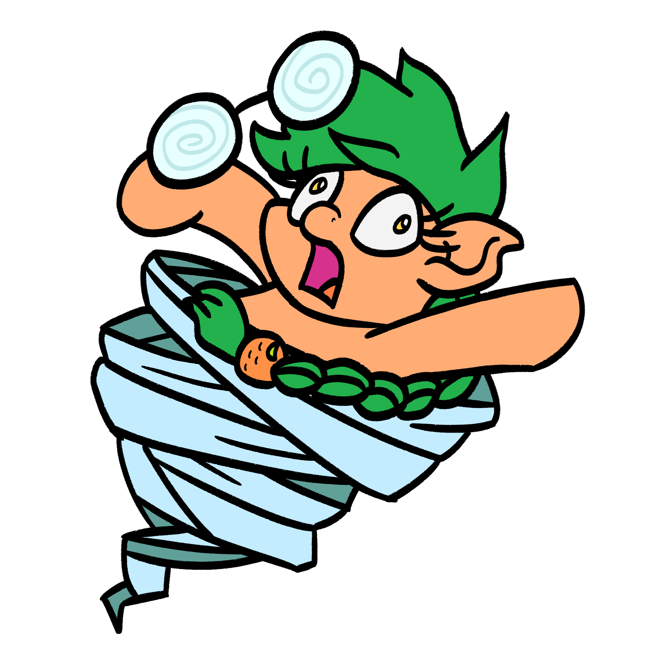 Swirly Mimosa artwork