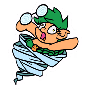 Swirly Mimosa artwork